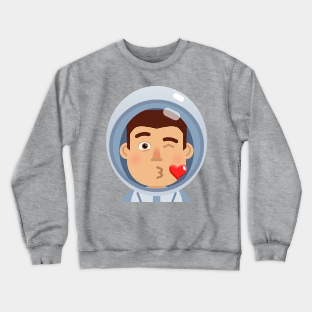 The Spaceman Crewneck Sweatshirt by alienappstore